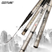 Goture Stream Fishing Rod 2.7m-7.2m Carbon Fiber escopic Fishing Rod Carp Feed Hand Pole Fishing Rod For Lake Stream Pond