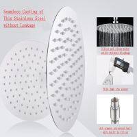 hang qiao shop Stainless Steel Ultra-thin Waterfall Shower Heads Rainfall Shower Head Rain Shower Square Round