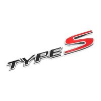 โลโก้ TYPE S Logo จำนวน 1ชิ้น สีโครเมียมแดง 3x15cm. Honda Civic Accord ฮอนด้า ซีวิค แอคคอด 4ประตู ปี 2000 - 2018 สินค้าราคาถูก คุณภาพดี Emblem