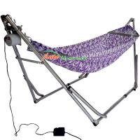 Auto Hammock เปลไกวเด็กอัตโนมัติแบบเปลญวนใหญ่สีม่วง(Hammock)กับมอเตอร์ Vinanoi100Kg.