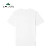 La-coste เสื้อยืดแขนสั้นผ้าฝ้ายลายจระเข้สําหรับผู้ชาย