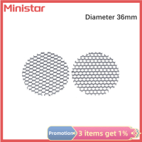 Ministar โคมไฟแอลอีดีสีอ่อนอ่อน,โคมไฟสปอตไลท์กลมรังผึ้งตาข่ายสีดำกันแสงสะท้อนกันพราวอลูมิเนียม2ชิ้น