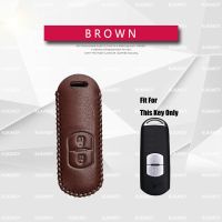 ℡∏✥ Leather Car key Case Cover For Mazda 2 3 5 6 CX5 CX-5 CX7 CX-7 RX8 MX5 CX-3 Car Protective Shell Car Accessories