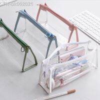 ☜ Transparent Pencil Case Large Capacity Simple Pen Bag Kawaii Cosmetic Bag School Study Stationery Office Supplies