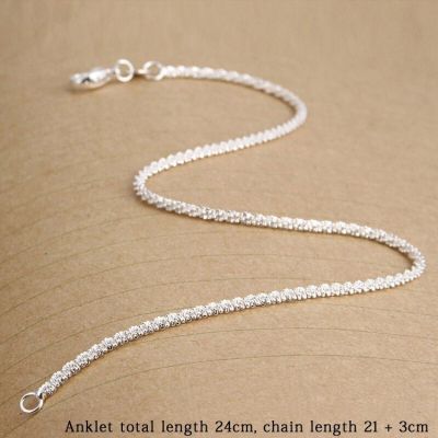 Silver Anklet Hot Explosion Fashion Small Silver 925 Sterling Elegant