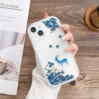 [COD] Personalized deer suitable for iPhone13 fresh 14 mobile phone case 12Pro painted chubby girl 7/8 soft wholesale