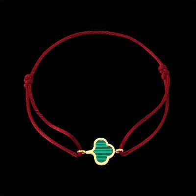 【YF】 Lanruisha Simple shell ladies bracelet red string hand-woven classic cloud shape retractable popular jewelry best gift