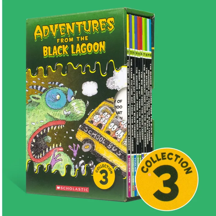 Black Lagoon Collection Set 3 Adventures Of Black Lake Primary School 21 30 Volume Set 3 Original English Books Children S English Humorous Stories Novels Extracurricular Reading Materials Chapter Book 7 12 Years Old Lazada Singapore