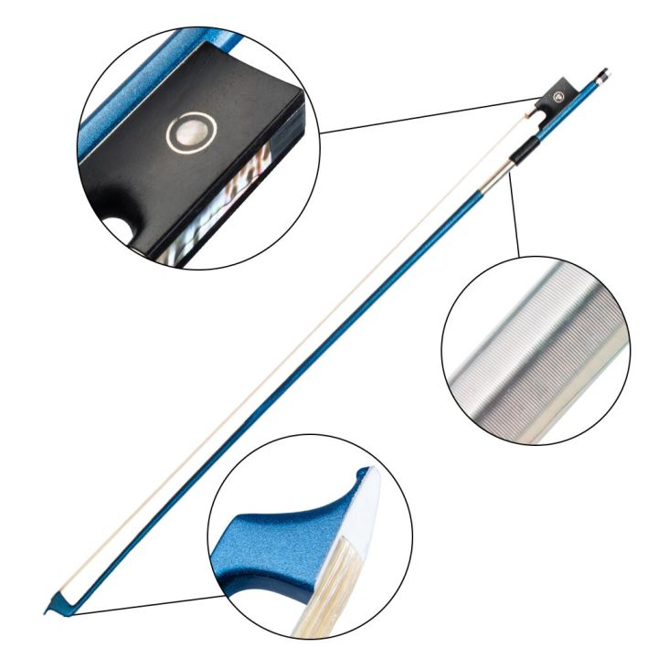 lommi-4-4-full-size-carbon-fiber-violin-bow-blue-white-mongolia-horsehair-round-stick-ebony-frog-parisian-eye-inlay-lightweight