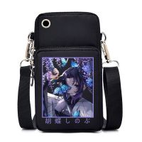 Demon Slayer Kanroji Mitsuri Nezuko Anime Mobile Phone Bag for Women Tanjirou Kamado Purse Bags Small Bags for Samsung/iPhone