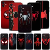 （ร้อน）เคสโทรศัพท์ซิลิโคนสำหรับ iPhone 14 13 12 11 Pro Max Mini XS X XR 7 8 6 6S Plus บางฝาครอบ Marvel Superior Spider-Man โลโก้