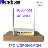 HG8546M EPON GPON ONU FTTH Gigabit Modem router Bare Metal + Adapter 1GE + 3FE + 1tel + Wifi With English Software