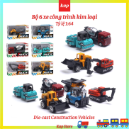 Die-cast construction vehicles, metal construction cars, size 1 64