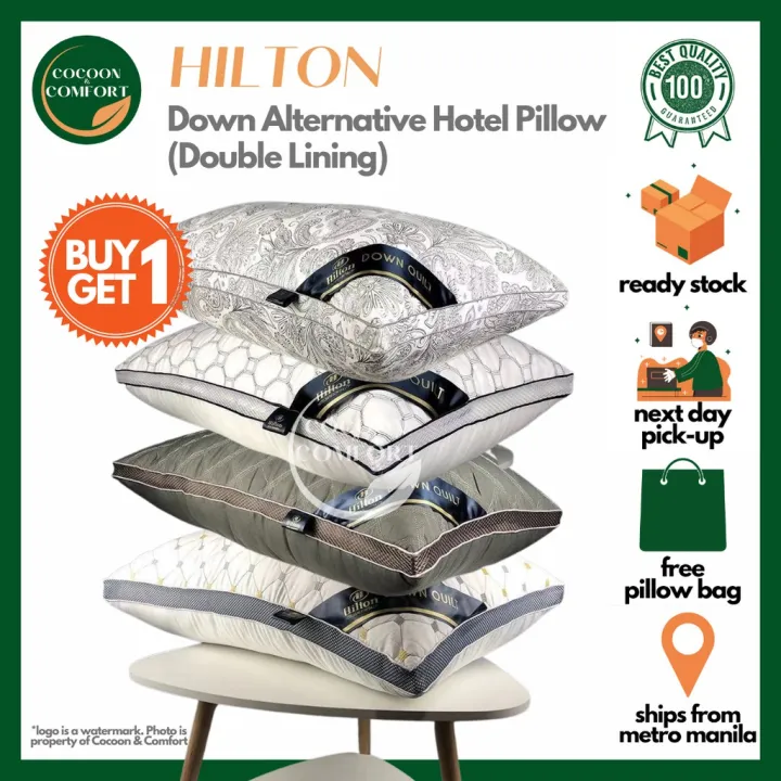 COCOON COMFORT BUY 1 TAKE 1 HILTON Hotel Pillows Down Alternative