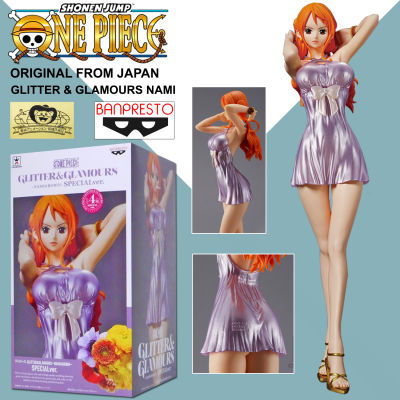 Figure ฟิกเกอร์ งานแท้ 100% แมวทอง Banpresto จาก One Piece วันพีซ เต็มพิกัดสลัดจอมลุย Nami นามิ Purple Dress ชุดสีม่วง Ver Original from Japan Anime อนิเมะ การ์ตูน มังงะ คอลเลกชัน ของขวัญ Gift จากการ์ตูนดังญี่ปุ่น New Collection ตุ๊กตา manga Model โมเดล