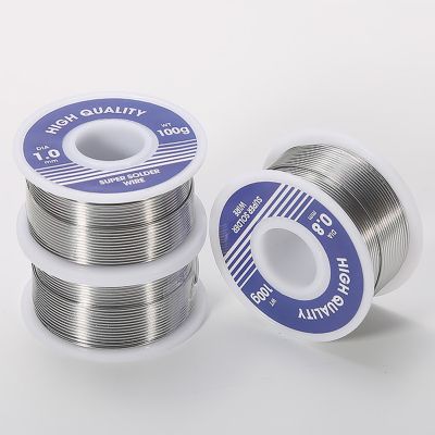 20g/30g/50g/100g Welding Solder Wire High Purity Low Fusion Spot 0.8mm 1.0mm 2 Rosin Soldering Wire Roll No clean Tin New