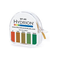 Micro Essential Labs Hydrion QT-40 Quaternary Sanitizer Test Tape 15 feet Roll Quat Color Chart 0-500 ppm Range