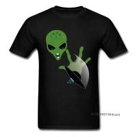 Man Tops Alien Ufo 3D T Shirt Europe T-Shirts Graphic Short Sleeve Slim Fit Tshirts Pure Cotton Crew Neck Birthday Gift Camisa