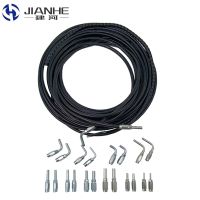 Black Silicone Tube Pressure Synthetic Fibre Braid Rubber Resin Hose 1M Multi-purpose High-pressure Resin Flexible Soft Pipe