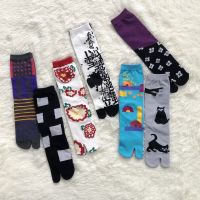 （A Beautiful） JapaneseCombed Cotton Tabi Sock Women FashionTwo Toe Kindertoe Sock