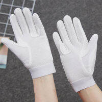 White Outdoor Silica Gel Gloves Wear-Resistant Anti-skidding Equestrian Gloves For Male &amp; Female Riding Sports Equipment 2021