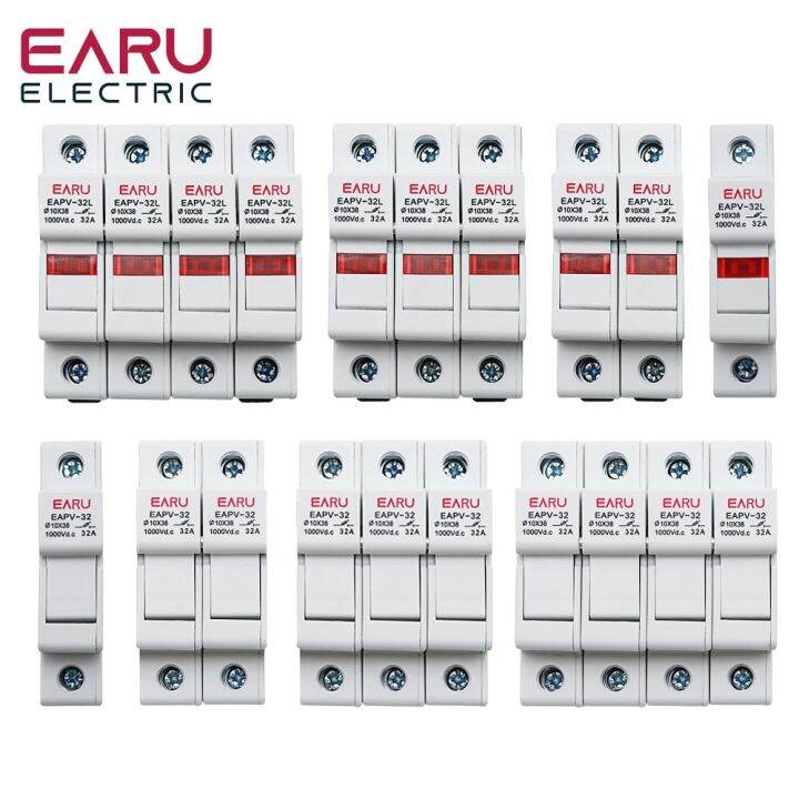⊙♂☫ Din Rail Solar PV DC Fuse Holders with Indicator Light suitable for