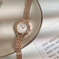 Metal chain watch for women ins Hong Kong style camellia niche design high-end simple temperament retro bracelet watch