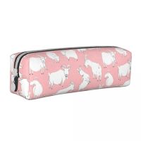 ✠  Pink Goats Playing Cases Kids Large Storage Students School Stationery