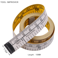 TOOL IMPROVER 60in Soft เย็บไม้บรรทัดเมตรเย็บเทปวัดร่างกายเสื้อผ้าไม้บรรทัดเย็บชุด