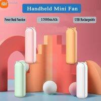 ❁ XIAOMI Portable Fan 1500mAh Charging Handheld Electric Fan 3 In1 Foldable Pocket Hair Dryer With Power Bank Suitable For Outdoor