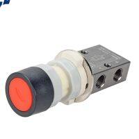 S3PF M5/06/08 M5 1/8 quot; 1/4 quot; BSP Flat Head Pushbutton Pneumatic Air Mechanical Valve