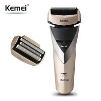 ZZOOI KEMEI Triple Blade Washable Rechargeable Electric Shaver Reciprocating Razor Beard Trimmer Men Electric Shaving Machine KM-8102