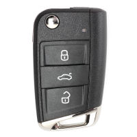 Keyecu 5G0 959 753 BC 5G0 959 753BC 5G0959753BC 3ปุ่ม434MHz ID48 Chi flip REMOTE Key FOB สำหรับ VW MQB Golf GTI Octavia