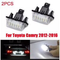 ⭐คุณภาพดี  2PCS ไฟส่องป้าย ทะเียน 18 LED สำหรั Toyota Camry 2012-2016,Yaris 14-ปัจจุัน Altis 14-19 มีการรัประกันคุณภาพ   อุปกรณ์เสริมรถจักรยานยนต์