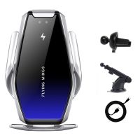 ❀◇☌ 15W Car Wireless Charger Automatic Clamping Induction Qi Fast Charging Phone Holder for iPhone 12 11 XS XR X 8 Samsung S20 S10