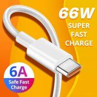 66W Supercharger Cable 6A Type C สาย USB Super Fast Charging 1เมตรข้อมูลสำหรับ Mate 40 Pro RS Nova 7 8 8SE P40 Pro