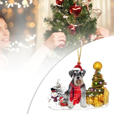 จี้ห้อยคอสุนัขคริสต์มาสนำกลับมาใช้ใหม่ได้สำหรับทีแขวนตกแต่งในบ้านงานเลี้ยง