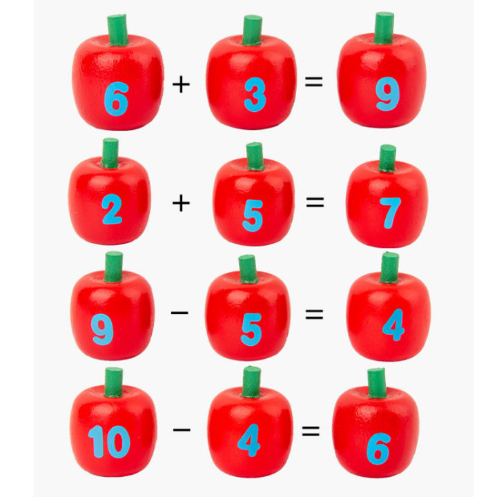 apple-tree-ของเล่นไม้ต้นแอปเปิ้ลนับเลข-ฝึกคับ-นับเลข-แยกจำนวน