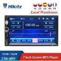 Hikity 2 Din Car Radio Tape Recorder 7 INCH Multimedia MP5 Player 12V Bluetooth Autoaudio FM Stereo Receiver ISO Power Aux Input