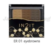 IN2IT Waterproof eyebrow color อินทูอิท วอเตอร์พรู๊ฟ อายบราว คัลเลอร์ ER01 ( มี 3 สี ในตลับเดียว )