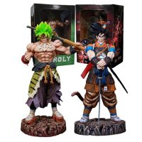 21Cm Anime Dragon Ball Z Figure Samurai Son Goku Broly Super Saiyan Action Figures PVC Collection Model Doll Ornaments Toys Gift