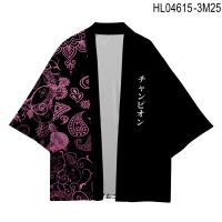 Japanese Kimono Wave Pattern Cashew Peripl Fashion Trend 3D Printed Cloak Clothing Men Women