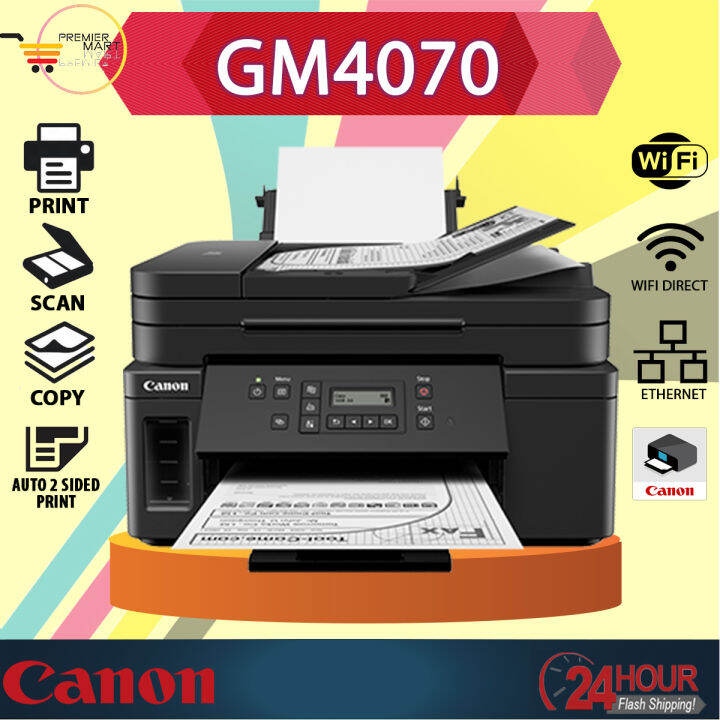 Canon PIXMA GM4070 Refillable Ink Tank Wireless Monochrome Printer