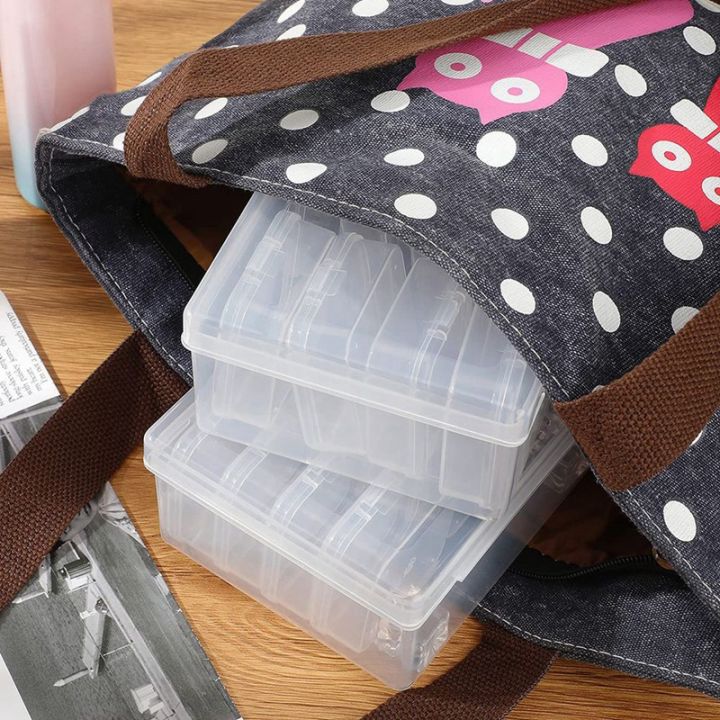 24pc-small-bead-organizer-containers-clear-storage-case-with-2pc-hinged-lid-craft-cases