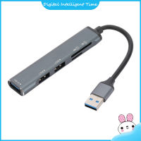 สายต่อขยายยูเอสบีฮับยูเอสบีแยกตัวแปลงแบบหลายพอร์ต1 USB 3.0 2.0 USB 2 USB พร้อมการ์ดรีดเดอร์ SD TF สำหรับโน็คบุคตั้งโต๊ะชิ้น