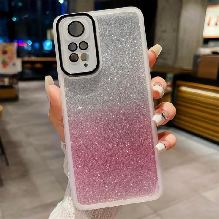 luxury-glitter-silicone-case-for-xiaomi-redmi-note-10-11-8-9-pro-11s-4g-5g-lens-glass-protect-cover-mi-poco-x3-x5-pro-poko-9a-9c