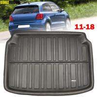 Fit สำหรับ VW Volkswagen Polo Hatchback 2010-2017ด้านหลัง Boot Liner Cargo Mat ถาดพรม2011 2012 2013 2014 2015 2016