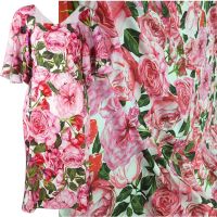 Rose Flower Printed 100 Polyester Fabric Brand Fashion Design for Clothing Shirt Fabrics Cloth Dress by the Meter Diy Sewing