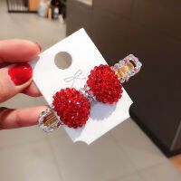 New Year red diamond full diamond bear love heart starfish female bb clip hairpin stay sea clip Christmas girl hair accessories