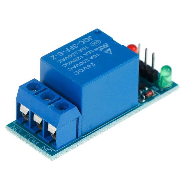 hot-sales-euouo-shop-1ชิ้น1ช่อง24โวลต์โมดูลรีเลย์คณะกรรมการโล่ด้วย-optocoupler-สนับสนุนทริกเกอร์ระดับสูงและต่ำ